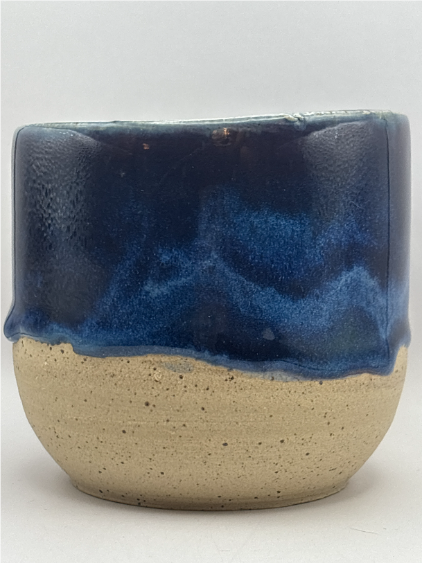 12 oz Deep Blue Horizon Stoneware Tumbler by Gin