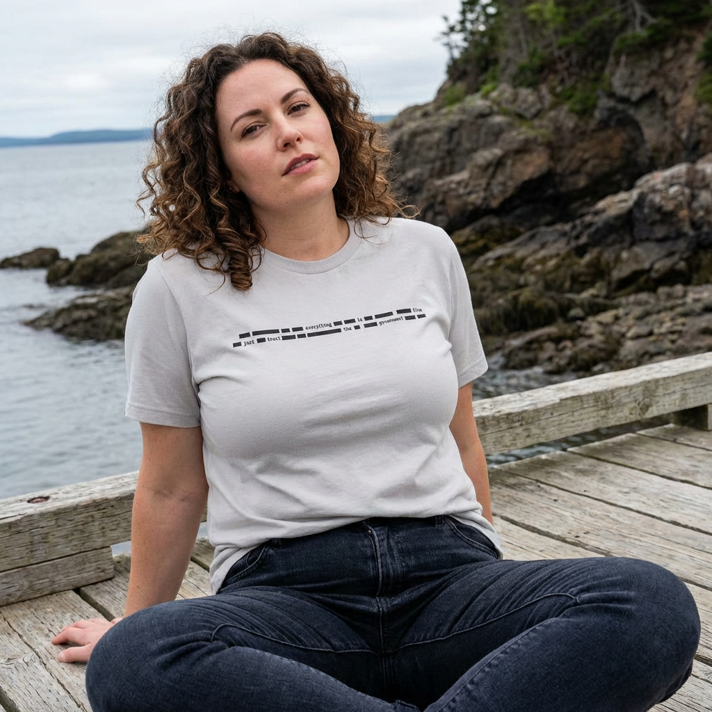 Redacted Document Funny T-Shirt — Government Censored Humor Designed by Jack