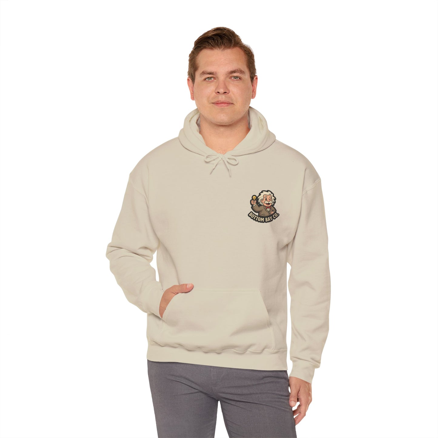 "Smart Like a Horse, Hung Like Einstein" Funny Graphic Hoodie - Designed by Jack