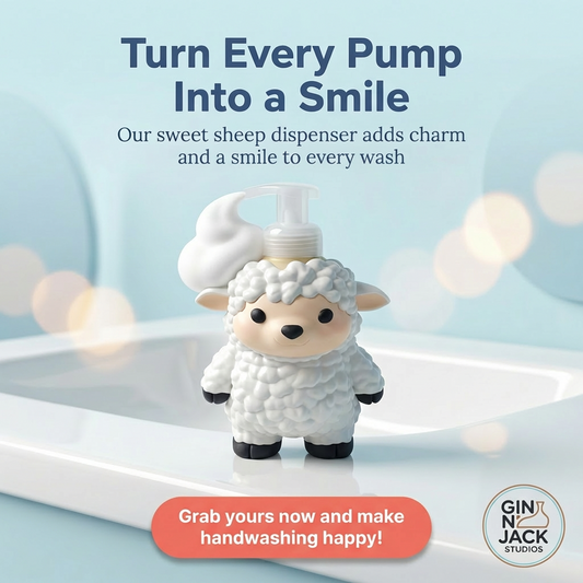 Fluffy Sheep Soap Dispenser – 8.75 oz BBWorks Foam Hand Soap