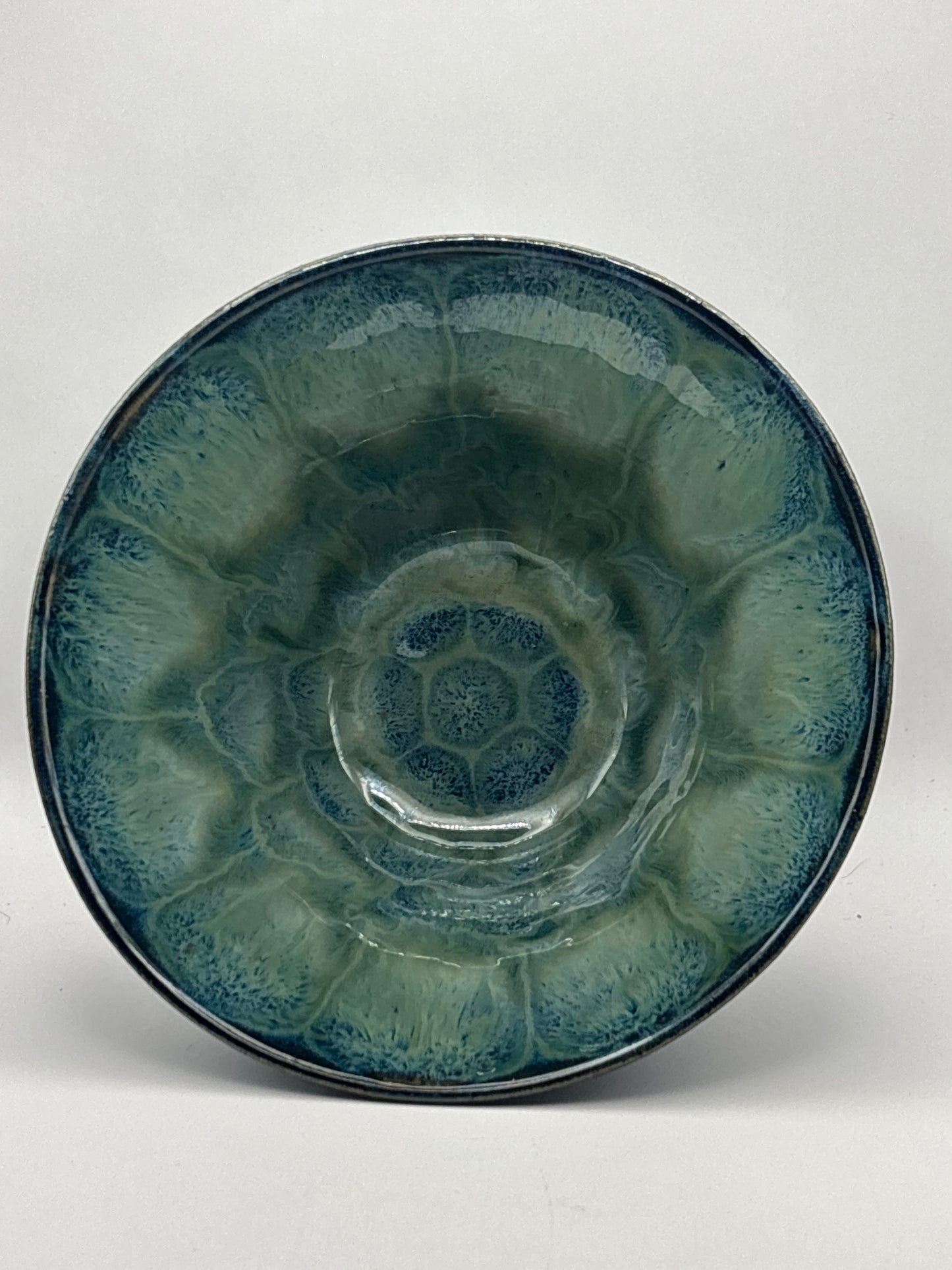 Handmade Celadon Blue Raman Bowl by Gin