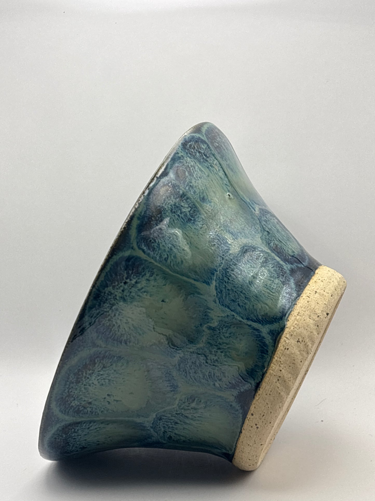 Handmade Celadon Blue Raman Bowl by Gin