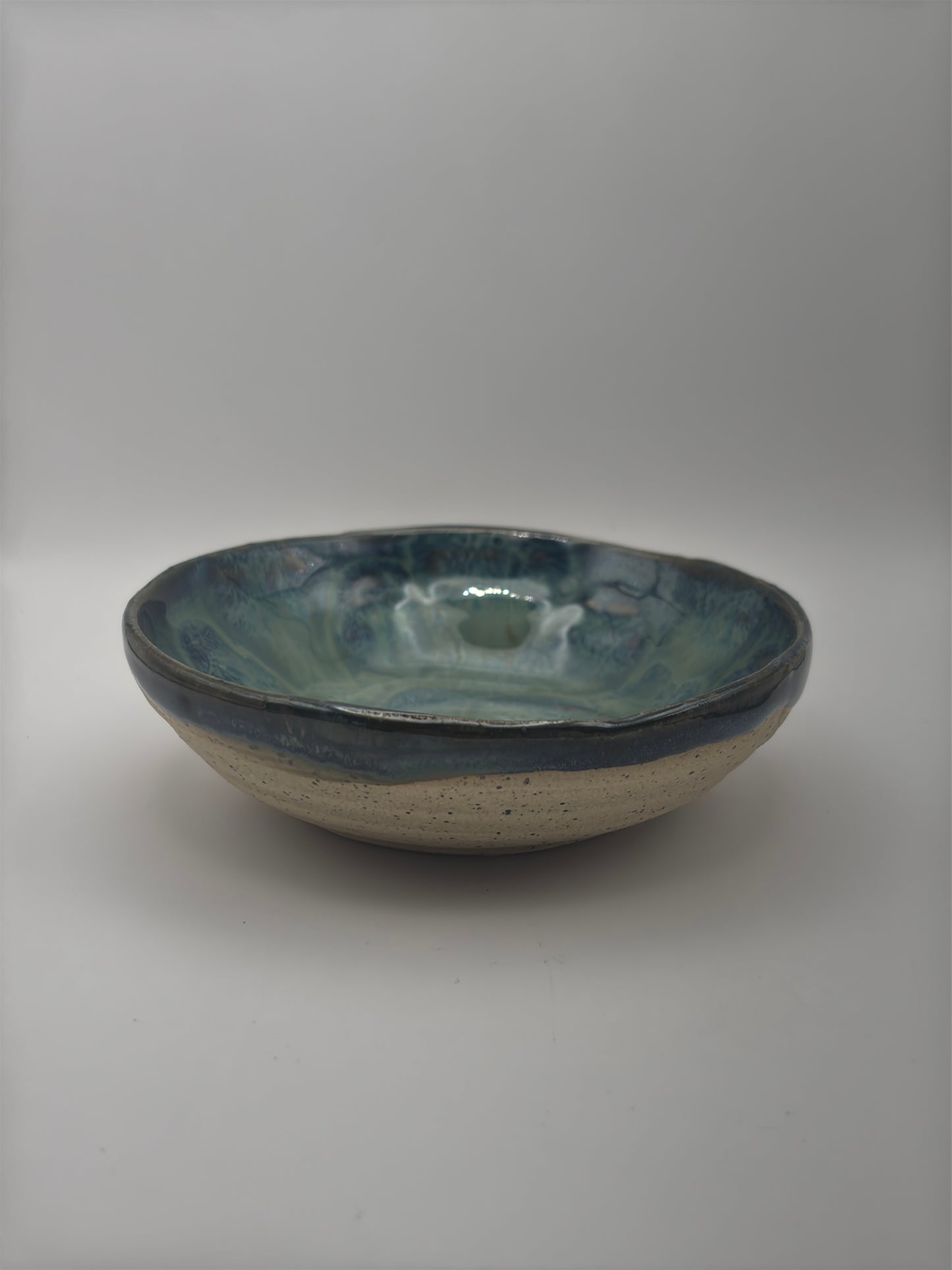 Handmade Small Ocean Swirl Ceramic Dish by Gin
