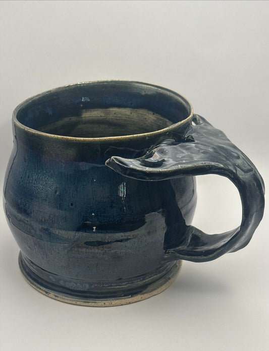 Whale Tail Mug | Deep Blue Handcrafted Stoneware by Gin