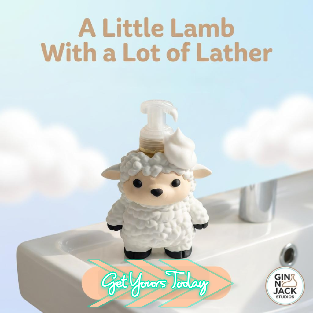 Fluffy Sheep Soap Dispenser – 8.75 oz BBWorks Foam Hand Soap