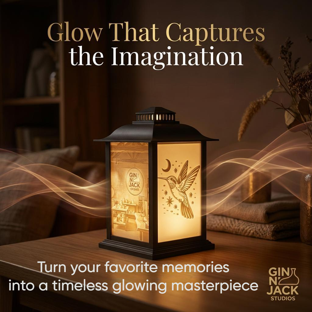 Personalized Lithophane Lantern – Customizable 4 Panel Lantern Designed by Jack