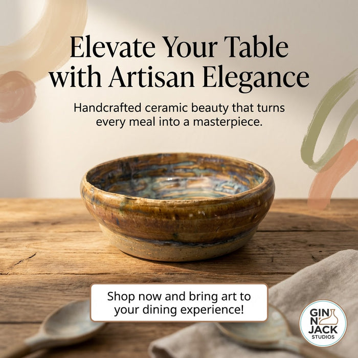 Small Handcrafted Ceramic Bowl with Mesmerizing Swirl Glaze