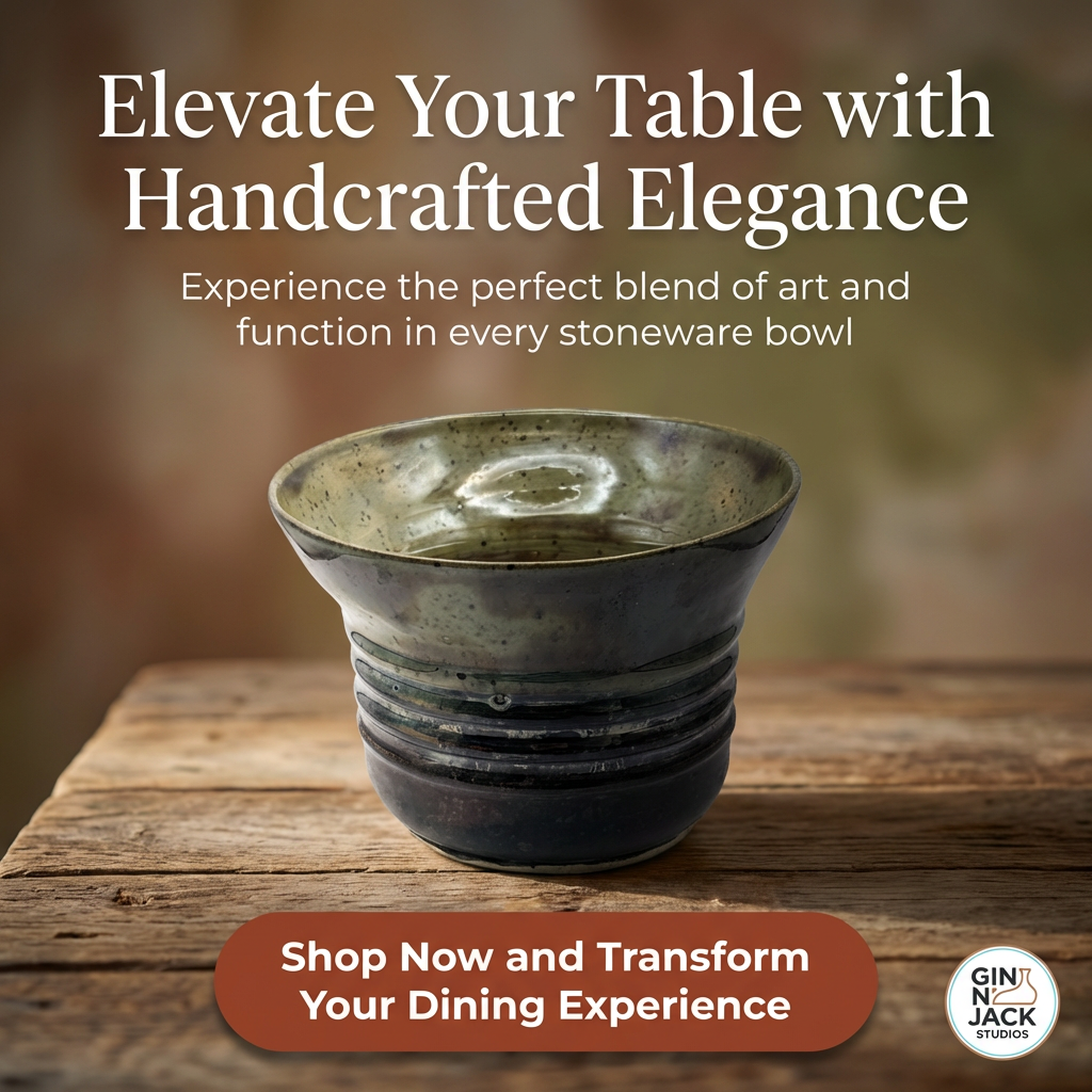 Hand-Thrown Stoneware Bowl in Moody Speckled Olive & Earthy Brown Glaze by Gin