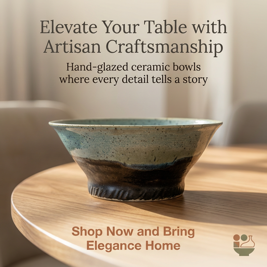 Handmade Speckled Celadon Ramen Bowl by Gin