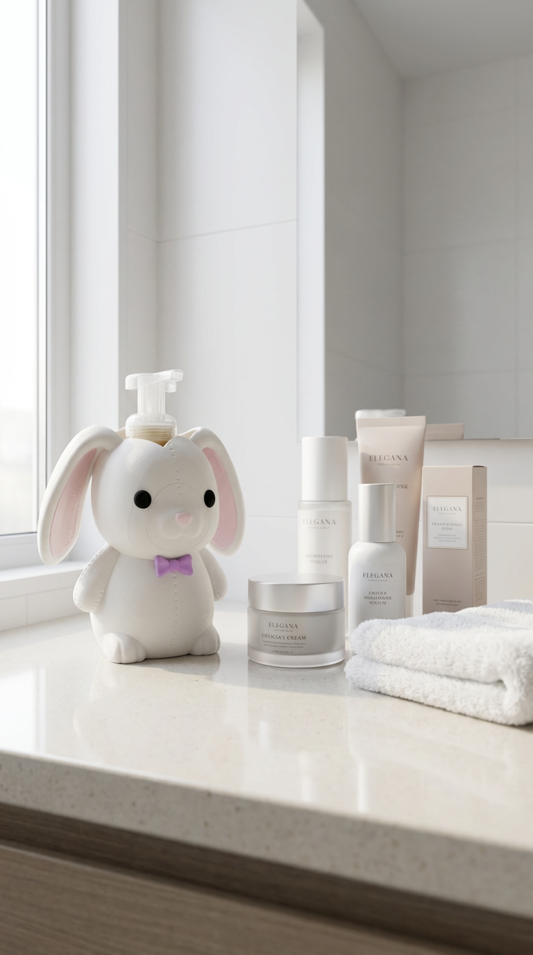 Easter Bunny Soap Dispenser | Fits BBW Foaming Soap – Designed by Jack
