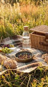 Small Handcrafted Ceramic Bowl with Mesmerizing Swirl Glaze