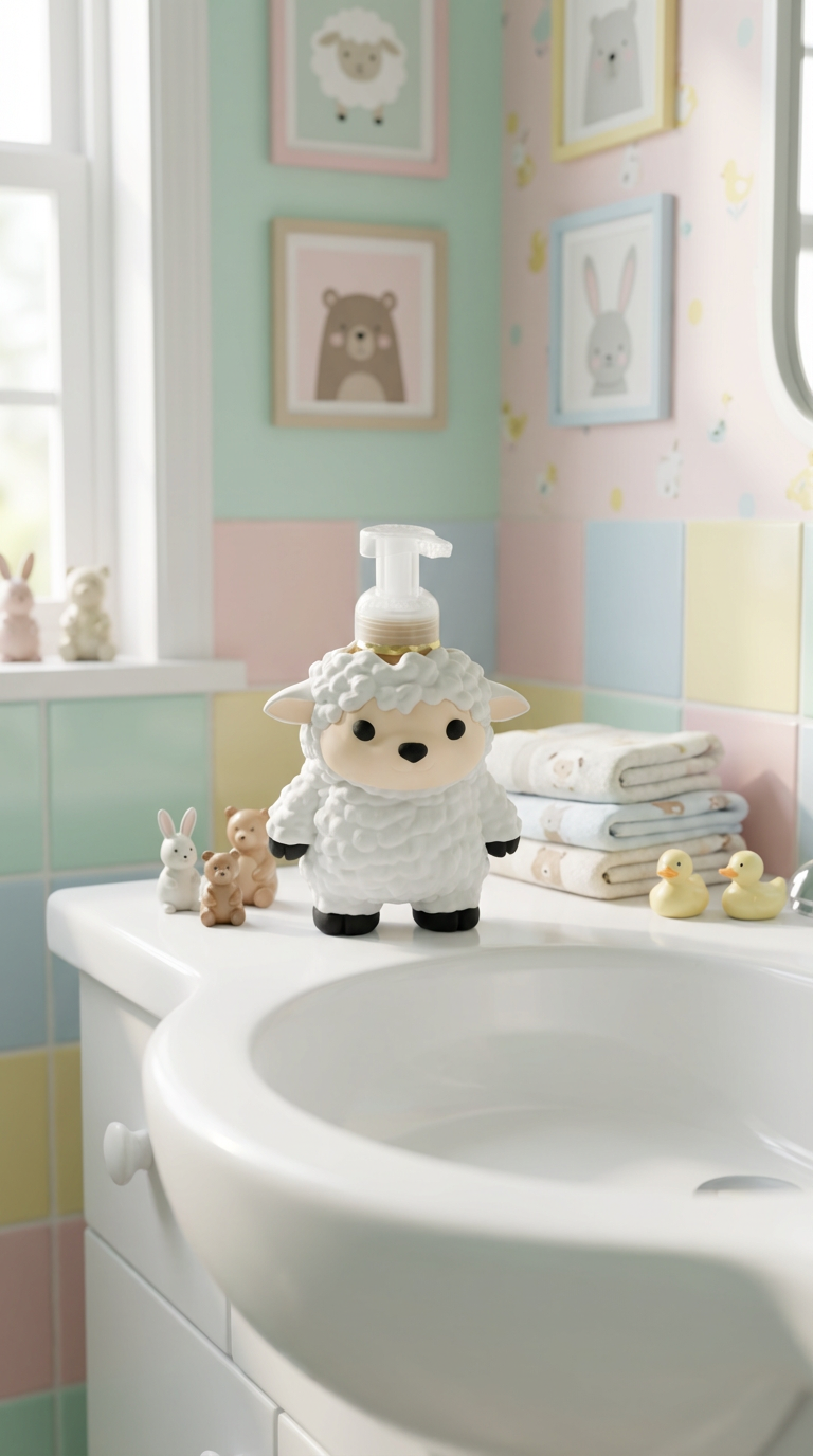 Fluffy Sheep Soap Dispenser – 8.75 oz BBWorks Foam Hand Soap