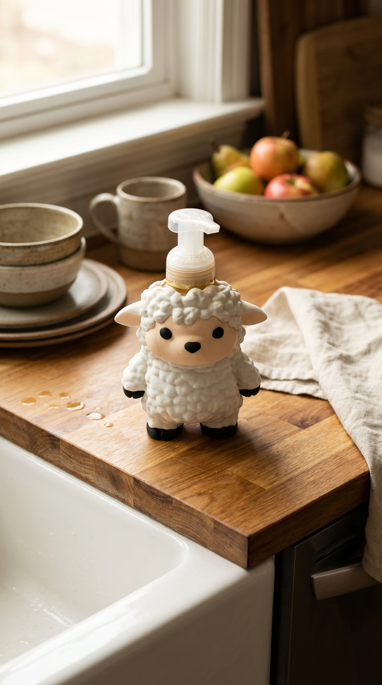 Fluffy Sheep Soap Dispenser – 8.75 oz BBWorks Foam Hand Soap
