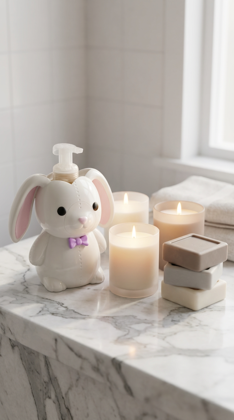 Easter Bunny Soap Dispenser | Fits BBW Foaming Soap – Designed by Jack