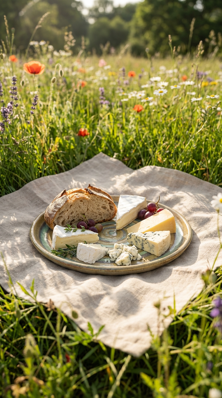 Handcrafted Spiral Glaze Stoneware Plate by Gin