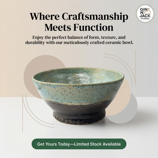 Handmade Speckled Celadon Raman Bowl – Rustic Everyday Bowl by Gin