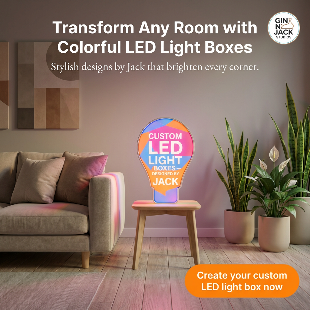 Custom LED Lightbox Sign – Logos, Quotes & Clip Art Designed by Jack