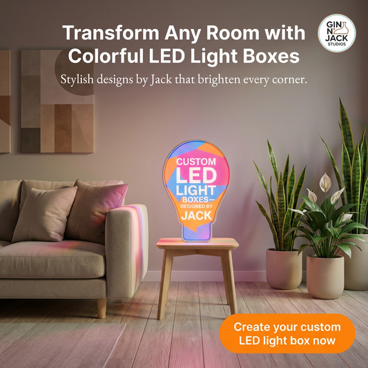 Custom LED Lightbox Sign – Logos, Quotes & Clip Art Designed by Jack