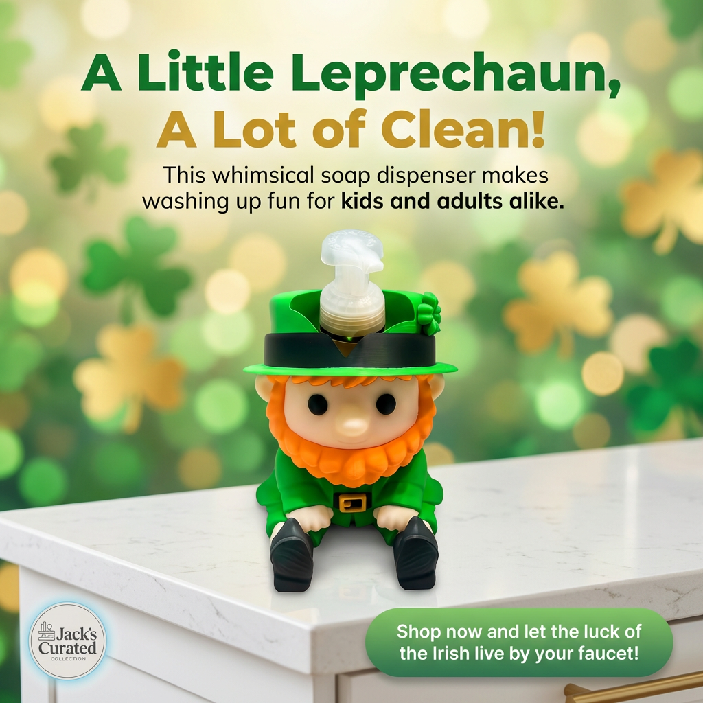 Leprechaun Soap Dispenser – 8.75 oz BBWorks Foam Hand Soap