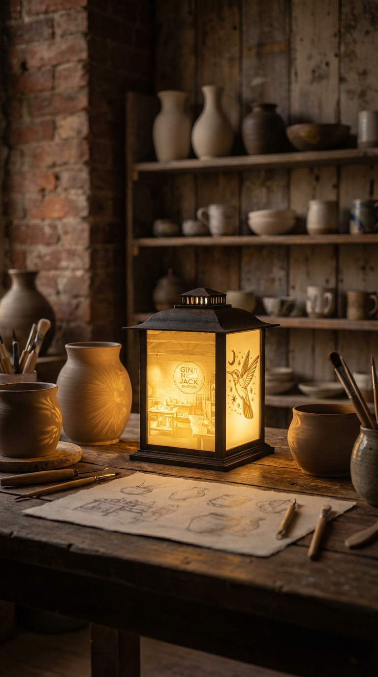 Personalized Lithophane Lantern – Customizable 4 Panel Lantern Designed by Jack
