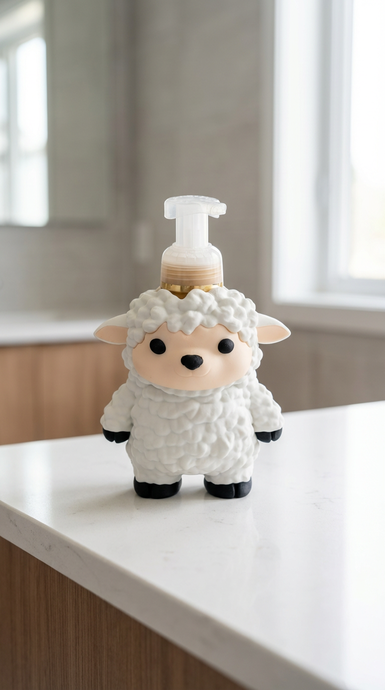 Fluffy Sheep Soap Dispenser – 8.75 oz BBWorks Foam Hand Soap
